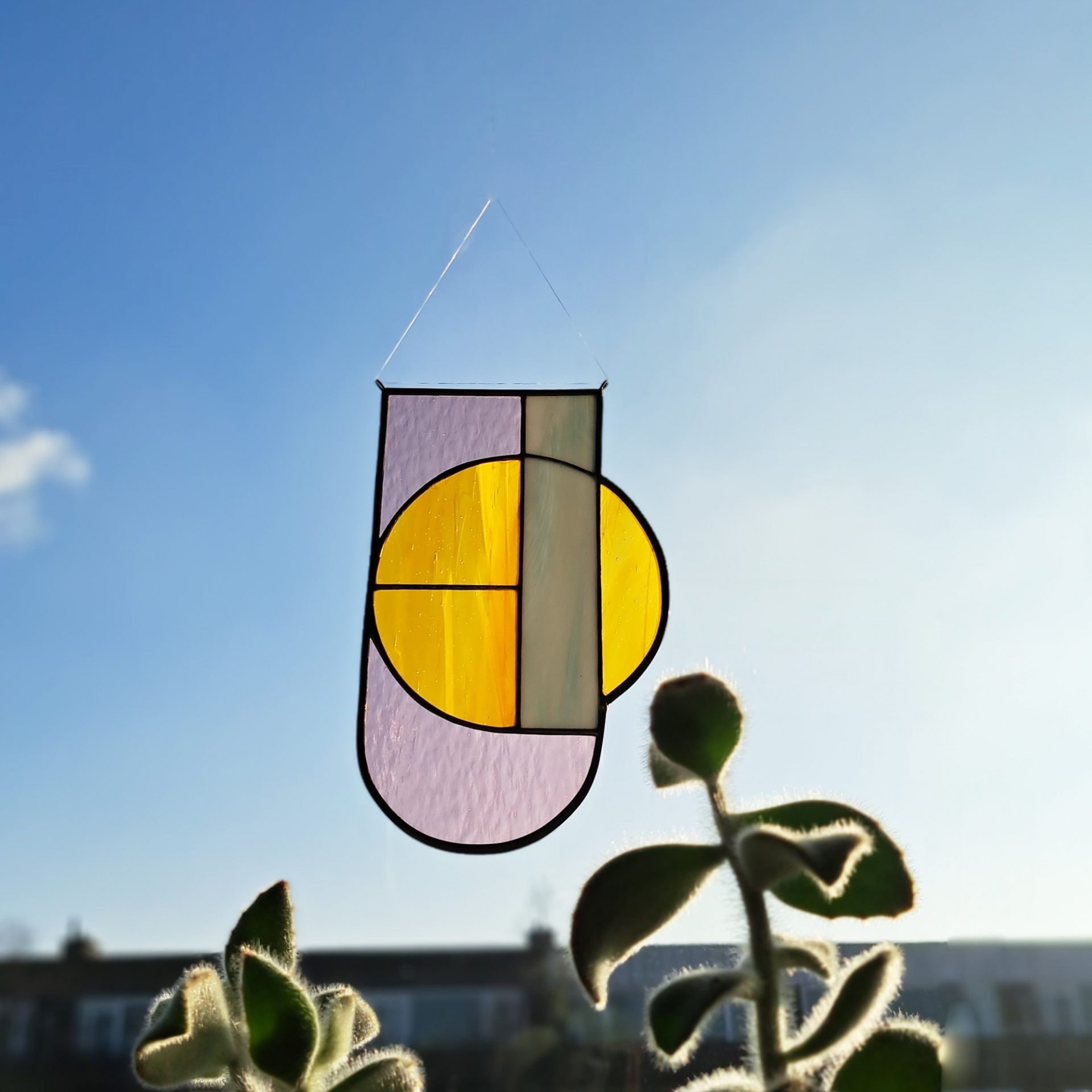 Elisabeth glas in lood suncatcher Glas Studio Nouck
