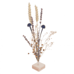 droogbloemboeketje vriendschap wit