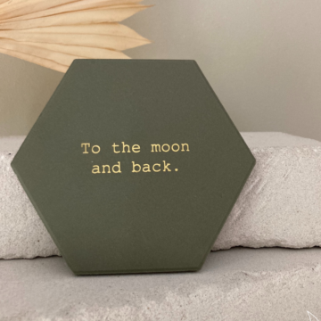 Simply gold. | To the moon and back