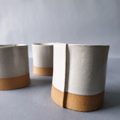 Koffiemok met wit glazuur 1 - 7